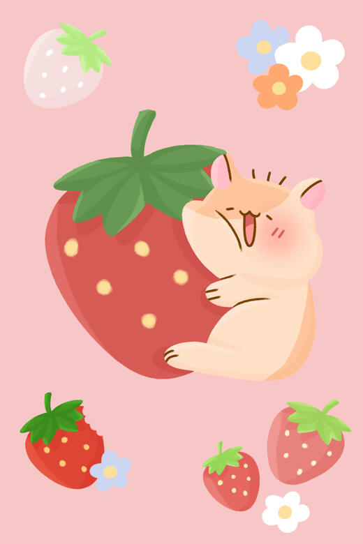 Hamster Strawberry